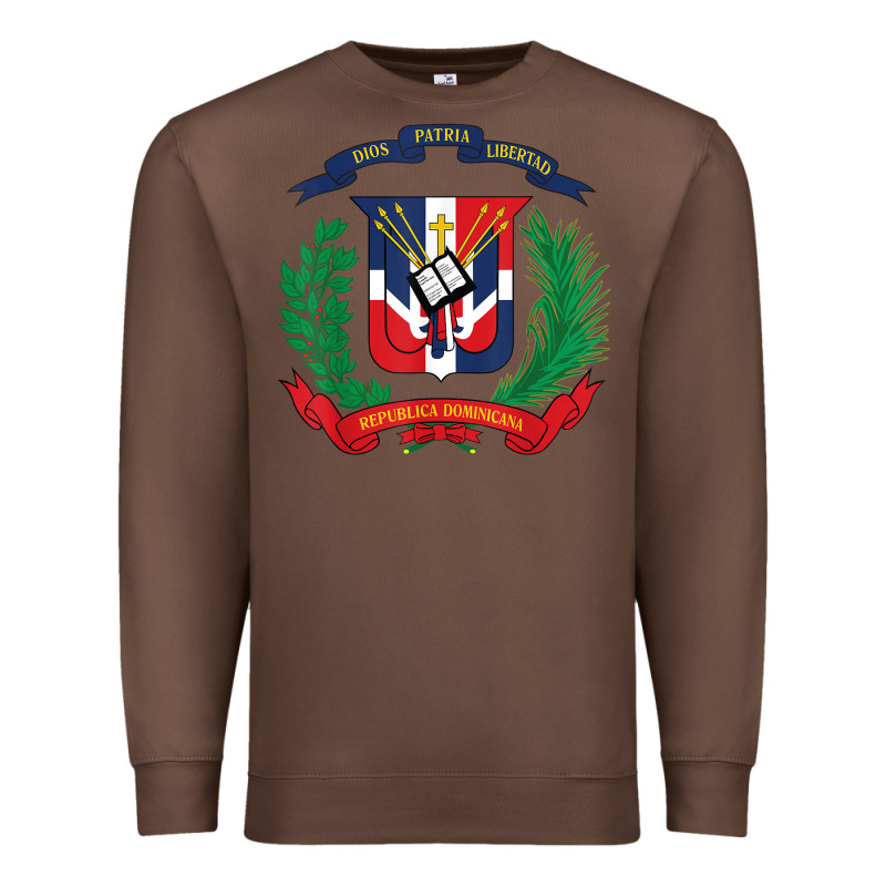 Dominican Republic Flag National Emblem Republica Dominicana T Shirt Premium Sweatshirt by artisFamous | Teevron