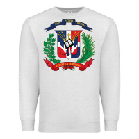 Oatmeal Heather dominican republic flag national emblem republica dominicana t shirt Premium Sweatshirt - artisFamous