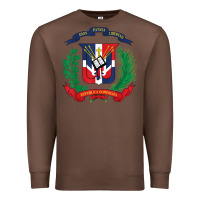 Chestnut dominican republic flag national emblem republica dominicana t shirt Premium Sweatshirt - artisFamous