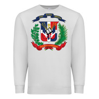 Dove Grey dominican republic flag national emblem republica dominicana t shirt Premium Sweatshirt - artisFamous