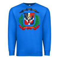 True Royal dominican republic flag national emblem republica dominicana t shirt Premium Sweatshirt - artisFamous