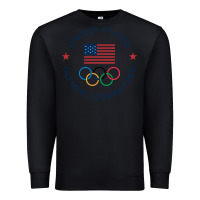 Black Olympic Rings Premium Sweatshirt - artisFamous