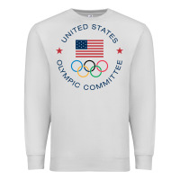 Dove Grey Olympic Rings Premium Sweatshirt - artisFamous