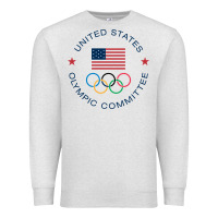 Oatmeal Heather Olympic Rings Premium Sweatshirt - artisFamous