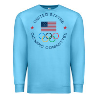 Ocean Blue Olympic Rings Premium Sweatshirt - artisFamous