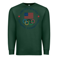 Sports Green Olympic Rings Premium Sweatshirt - artisFamous