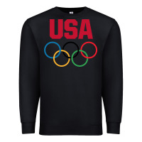 Black Olympic Rings Premium Sweatshirt - artisFamous