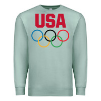 Seafoam Olympic Rings Premium Sweatshirt - artisFamous