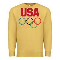 Antique Gold Olympic Rings Premium Sweatshirt - artisFamous