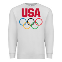 Dove Grey Olympic Rings Premium Sweatshirt - artisFamous