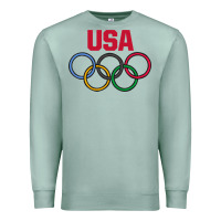 Seafoam Olympic Rings Premium Sweatshirt - artisFamous