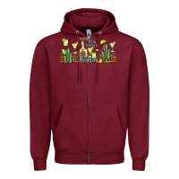 Burgundy mama cita needs a margarita Zipper Hoodie - JahusDesignShop