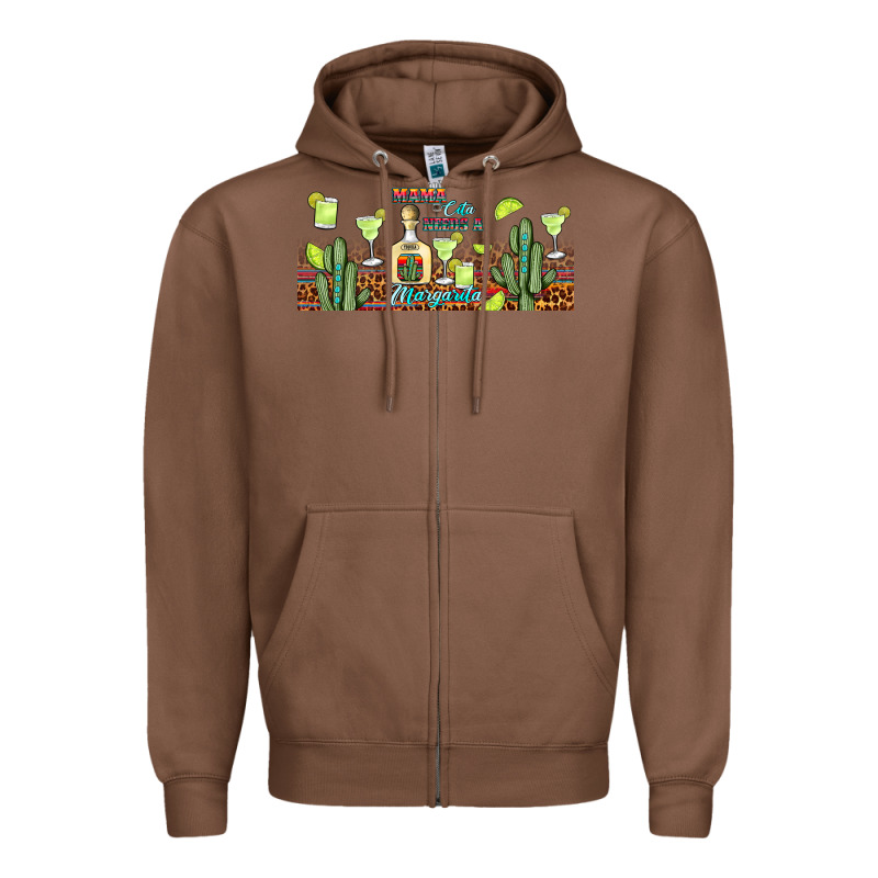 Mama Cita Needs A Margarita Zipper Hoodie by JahusDesignShop | Teevron