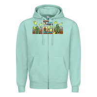 Seafoam mama cita needs a margarita Zipper Hoodie - JahusDesignShop