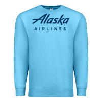 Ocean Blue Alaska Airlines Premium Sweatshirt - artisFamous