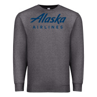 Charcoal Heather Alaska Airlines Premium Sweatshirt - artisFamous
