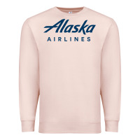Pale Pink Alaska Airlines Premium Sweatshirt - artisFamous
