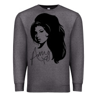Charcoal Heather Amy Winehouse Premium Sweatshirt - artisFamous