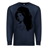 Navy Amy Winehouse Premium Sweatshirt - artisFamous