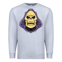 Heather Grey Vintage Skeletor Premium Sweatshirt - artisFamous
