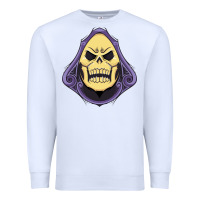 White Vintage Skeletor Premium Sweatshirt - artisFamous