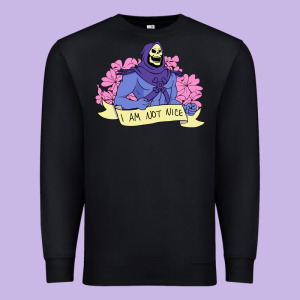 Vintage Skeletor ı Am Not Nice Premium Sweatshirt Designed By Artisfamous