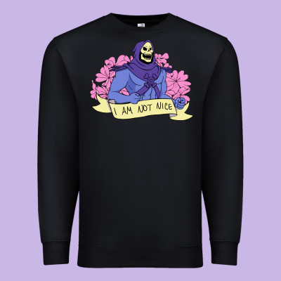 Vintage Skeletor ı Am Not Nice Premium Sweatshirt Designed By Artisfamous