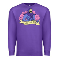 Purple Vintage Skeletor ı am not nice Premium Sweatshirt - artisFamous