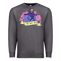 Charcoal Heather Vintage Skeletor ı am not nice Premium Sweatshirt - artisFamous