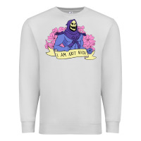 Dove Grey Vintage Skeletor ı am not nice Premium Sweatshirt - artisFamous