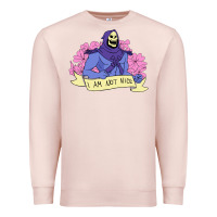 Pale Pink Vintage Skeletor ı am not nice Premium Sweatshirt - artisFamous