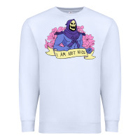 White Vintage Skeletor ı am not nice Premium Sweatshirt - artisFamous
