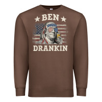 Chestnut Ben Drankin 4th of July Patriotic Funny T-Shirt Premium Sweatshirt - artisFamous