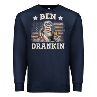 Navy Ben Drankin 4th of July Patriotic Funny T-Shirt Premium Sweatshirt - artisFamous