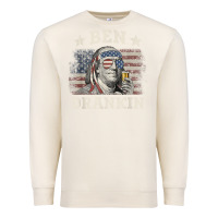 Sandshell Ben Drankin 4th of July Patriotic Funny T-Shirt Premium Sweatshirt - artisFamous
