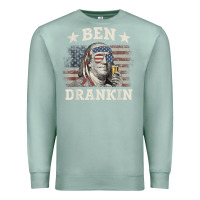 Seafoam Ben Drankin 4th of July Patriotic Funny T-Shirt Premium Sweatshirt - artisFamous