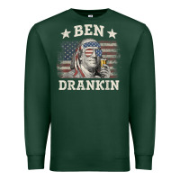Sports Green Ben Drankin 4th of July Patriotic Funny T-Shirt Premium Sweatshirt - artisFamous