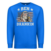 True Royal Ben Drankin 4th of July Patriotic Funny T-Shirt Premium Sweatshirt - artisFamous