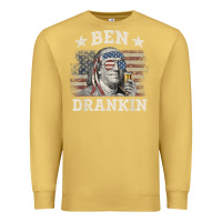 Antique Gold Ben Drankin 4th of July Patriotic Funny T-Shirt Premium Sweatshirt - artisFamous