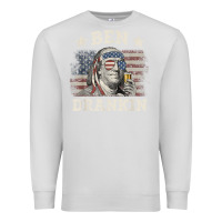 Dove Grey Ben Drankin 4th of July Patriotic Funny T-Shirt Premium Sweatshirt - artisFamous