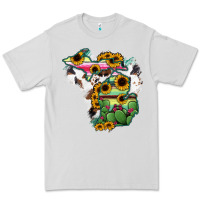 Dove Grey Cowhide Michigan map Premium Tee - RanaPortraitStore