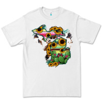White Cowhide Michigan map Premium Tee - RanaPortraitStore