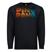 Black ding dong new Premium Sweatshirt - artisFamous