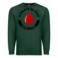 Sports Green donate blood save lives blood donor Premium Sweatshirt - artisFamous