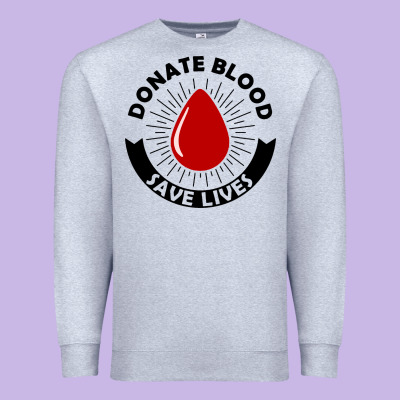 Donate Blood Save Lives Blood Donor Premium Sweatshirt Designed By Artisfamous