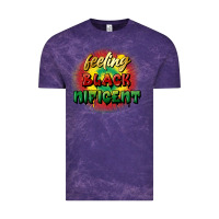 Cloud Purple feeling blacknificent Vintage Tee - FaDigitalArtStudio