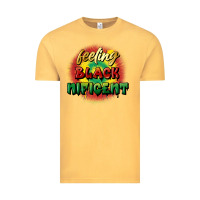 Vintage Mustard feeling blacknificent Vintage Tee - FaDigitalArtStudio