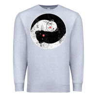 Heather Grey ferret harmony Premium Sweatshirt - artisFamous