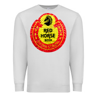 Dove Grey red horse Premium Sweatshirt - artisFamous