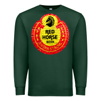 Sports Green red horse Premium Sweatshirt - artisFamous